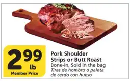 Albertsons Pork Shoulder Strips or Butt Roast offer