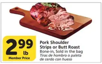 Albertsons Pork Shoulder Strips or Butt Roast offer