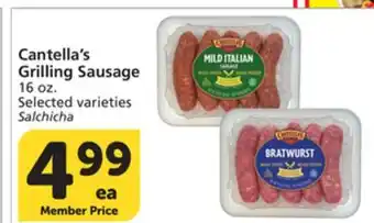 Albertsons Cantella's Grilling Sausage offer