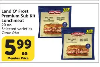 Albertsons Land O'Frost Premium Sub Kit Lunchmeat offer