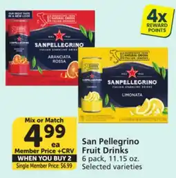 Albertsons San Pellegrino Fruit Drinks offer