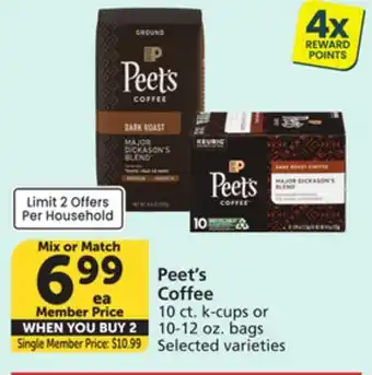 Albertsons Peet's Coffee offer