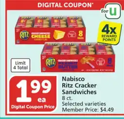 Albertsons Nabisco Ritz Cracker Sandwiches offer