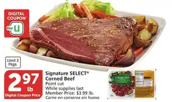 Albertsons Signature SELECT Corned Beef offer