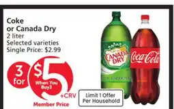 Albertsons Coke or Canada Dry offer