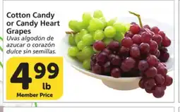 Albertsons Cotton Candy or Candy Heart Grapes offer