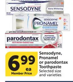 Albertsons Sensodyne, Pronamel or parodontax Toothpaste offer