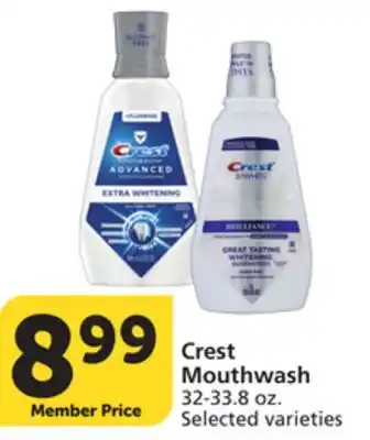 Albertsons Crest Mouthwash offer