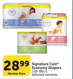 Albertsons Signature Care Economy Diapers offer