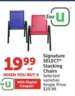 Albertsons Signature SELECT Stacking Chairs offer