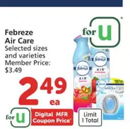 Albertsons Febreze Air Care offer