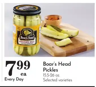 Pavilions Boar's Head Pickles offer