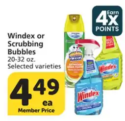 Albertsons Windex or Scrubbing Bubbles offer