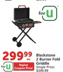 Albertsons Blackstone 2 Burner Fold Griddle offer