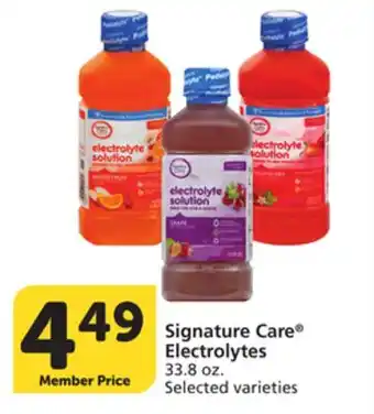 Albertsons Signature Care Electrolytes offer