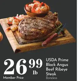 Pavilions USDA Prime Black Angus Beef Ribeye Steak offer