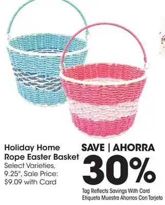 Ralphs Holiday Home Rope Easter Basket offer