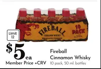 Pavilions Fireball Cinnamon Whisky offer