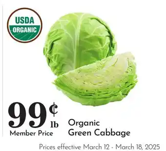 Pavilions Organic Green Cabbage offer