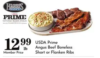 Pavilions USDA Prime Angus Beef Boneless Short or Flanken Ribs offer