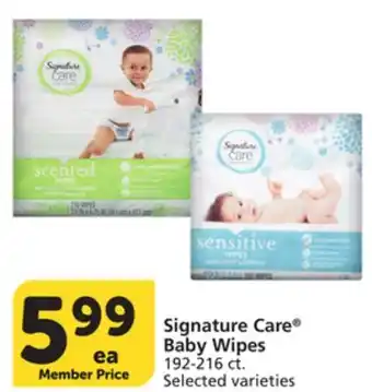 Albertsons Signature Care Baby Wipes offer