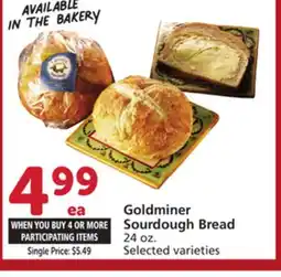 Albertsons Goldminer Sourdough Bread offer