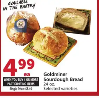 Albertsons Goldminer Sourdough Bread offer