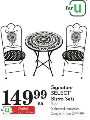 Pavilions Signature SELECT Bistro Sets offer