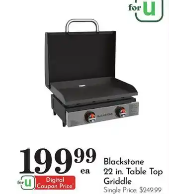 Pavilions Blackstone 22 in. Table Top Griddle offer