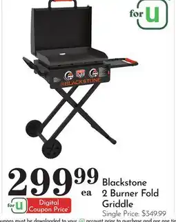 Pavilions Blackstone 2 Burner Fold Griddle offer