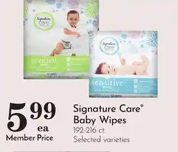 Pavilions Signature Care Baby Wipes offer