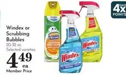 Pavilions Windex or Scrubbing Bubbles offer