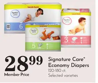 Pavilions Signature Care Economy Diapers offer