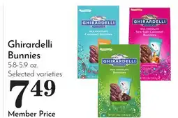 Pavilions Ghirardelli Bunnies offer