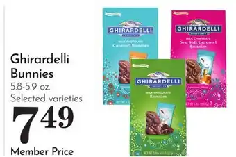 Pavilions Ghirardelli Bunnies offer