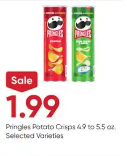 Stater Bros Pringles Potato Crisps offer