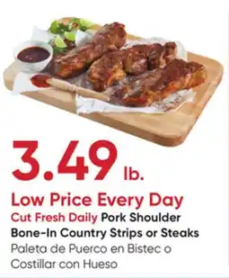 Stater Bros Pork Shoulder Bone-In Country Strips or Steaks offer