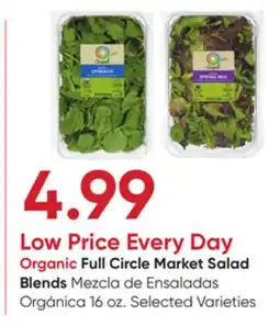 Stater Bros Organic Full Circle Market Salad Blends offer