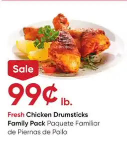 Stater Bros Fresh Chicken Drumsticks Family Pack offer