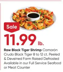 Stater Bros Raw Black Tiger Shrimp offer