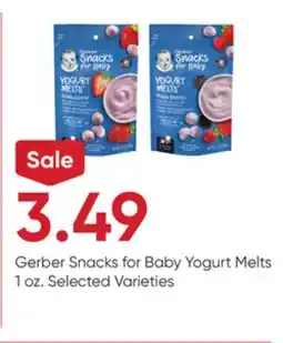 Stater Bros Gerber Snacks for Baby Yogurt Melts offer