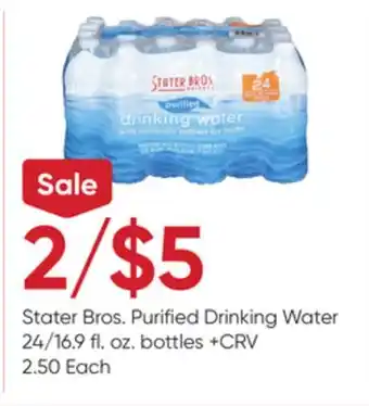 Stater Bros Stater Bros. Purified Drinking Water offer