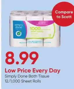 Stater Bros Simply Done Bath Tissue offer