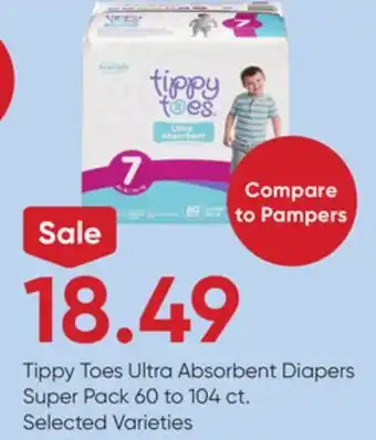 Stater Bros Tippy Toes Ultra Absorbent Diapers Super Pack offer