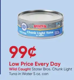 Stater Bros Stater Bros. Chunk Light Tuna offer