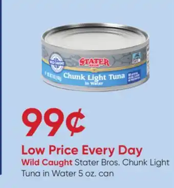 Stater Bros Stater Bros. Chunk Light Tuna offer