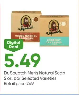 Stater Bros Dr. Squatch Men's Natural Soap offer