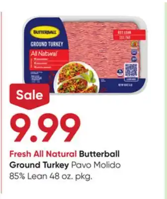 Stater Bros Butterball Ground Turkey offer