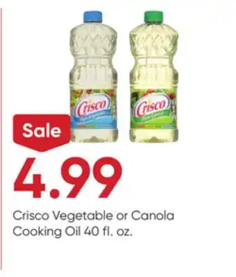 Stater Bros Crisco Vegetable or Canola Cooking Oil offer