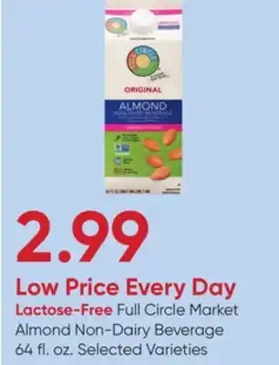 Stater Bros Lactose-Free Full Circle Market Almond Non-Dairy Beverage offer